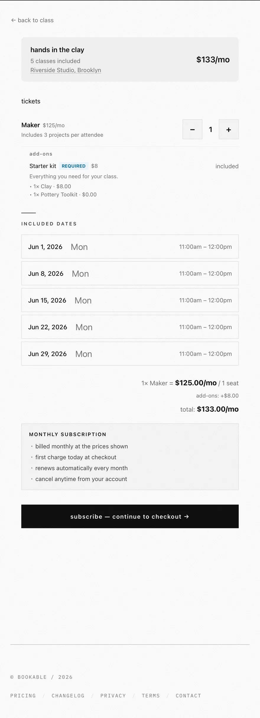 pick your plan — billed monthly, cancel anytime.